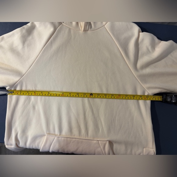 Women's Yellow Fleece Hoodie Size Medium - Picture 5 of 12